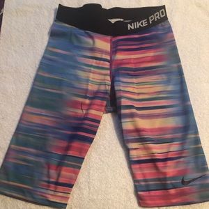 Nike Pro Compression 8” Rainbow Shorts